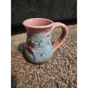 SpartaWare 5" Mug Pink‎ Brown Pottery  Numbered And Signed By Artist Southwest
